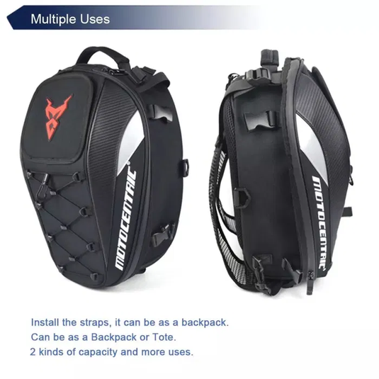 Saco mochila traseira moto cafe racer