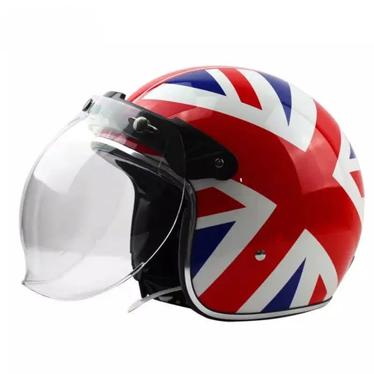 Viseira bolha (bubble) para capacete moto