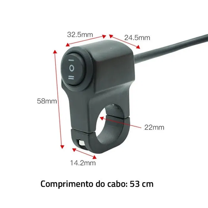 Carregue imagem no visualizador da galeriaPar faróis LED halo KIT suportes + interruptor moto trail
