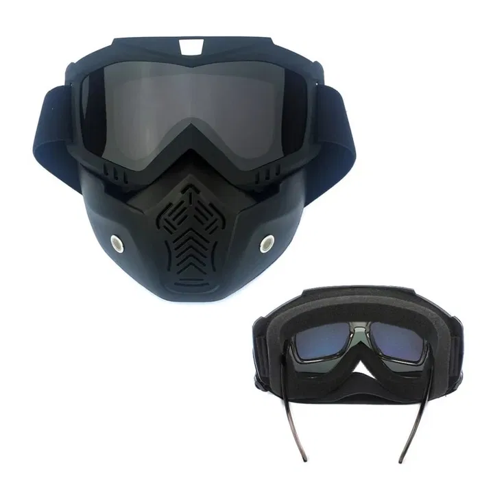 Carregue imagem no visualizador da galeriaMáscara viseira óculos para capacete aberto bobber chopper

